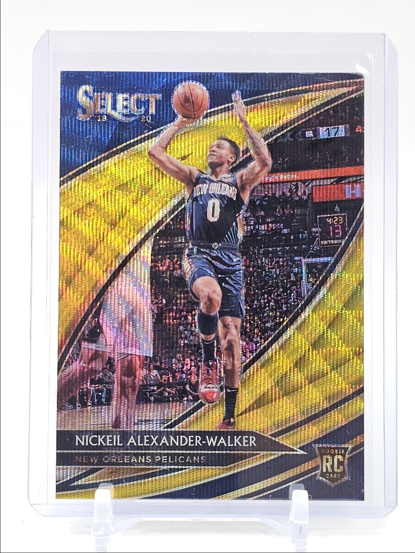 NICKEIL ALEXANDER-WALKER 2019-20 SELECT COURTSIDE ROOKIE GOLD WAVE RC Q0333