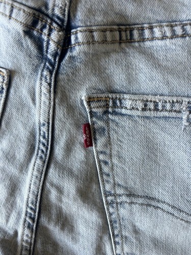 Levis 512 Jeans Mens 36x30 Blue Skinny Taper Stretch Distressed Denim Flex NEW - Picture 4 of 14