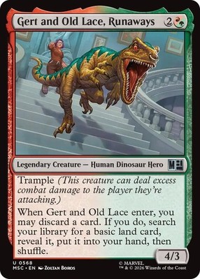 Gert and Old Lace, Runaways #568 (NM) Commander: Marvel Super Heroes (MSC) MTG