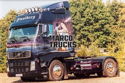 LKW Foto Volvo FH Truck Belgien lila Smolders Queen of Darkness #e3yc