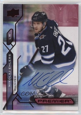 2021-22 Upper Deck Premier Auto Nikolaj Ehlers #53 Auto 11jd