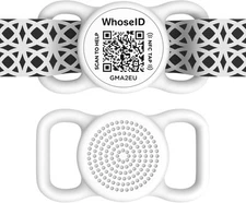 QR Code & NFC Pet ID Tag – Silent Silicone GPS-Linked Dog & Cat Collar Tag