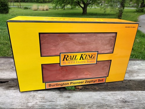 CAJA VACÍA - MTH Rail King Burlington Pioneer Zephyr Set 30-2186-0 | Zustand: Used