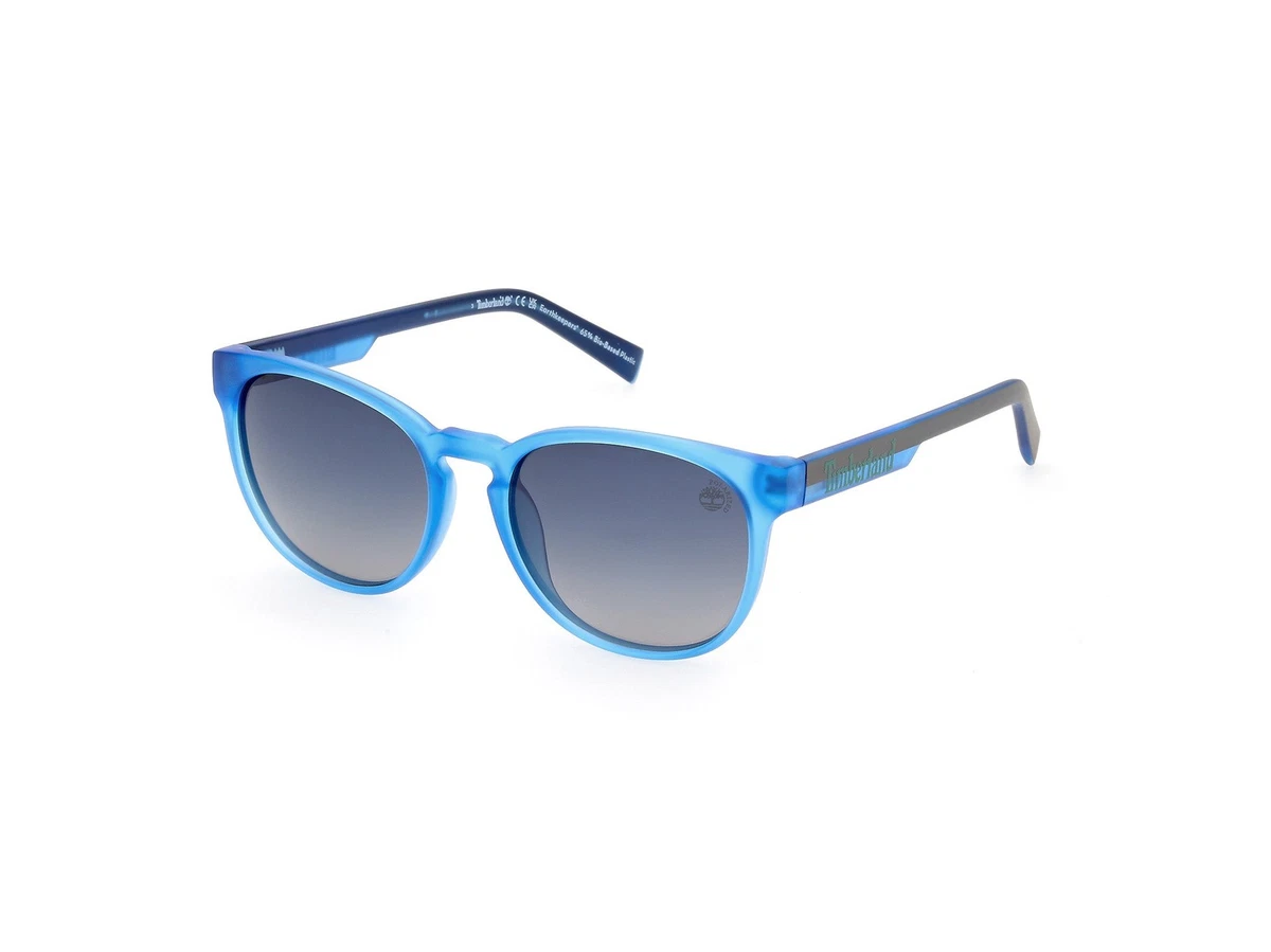 Timberland TB00014 91D Matte Blue / Smoke Polarized 51mm Unisex Sunglasses