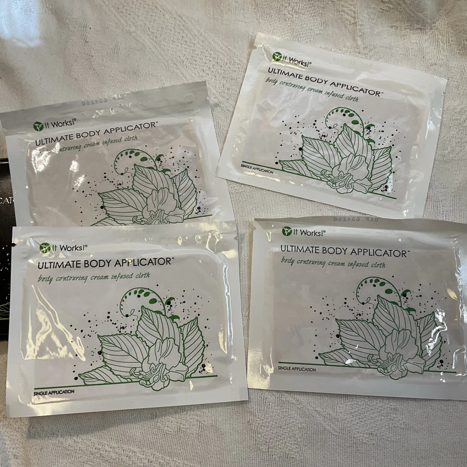 It Works! Ultimate Body Contouring Wraps Cream Infused Box of 4 Applications - Image 2 of 4