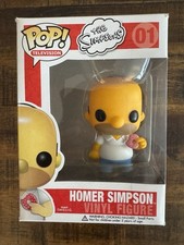 Funko Pop The Simpsons #01 Homer Simpson Vinyl Figure - Light Corner Box Damage