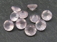 Natural Rose Quartz Round Faceted Cut 5mm to 20mm Loose Gemstone