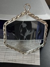 Colibri Suncatcher cristal gravé forme hexagone 6 x 4,5 vitrail NEUF