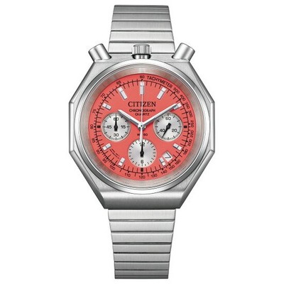 PSL CITIZEN RECORD LABEL SPIELPLATZ Edition TSUNO CHRONO AN3700-89Z Red Date