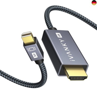IVANKY 4K Mini DisplayPort auf HDMI Kabel, Nylon Mini DisplayPort auf HDMI