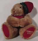 2000 Godiva Chocolatier Annual Holiday Plush Teddy Bear Christmas Hat Scarf — photo 1