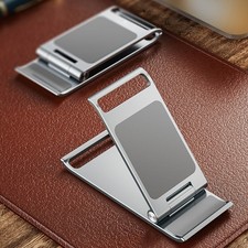Foldable Metal Alloy Phone Holder Desktop Viewing Angles Adjustable Phone Stand