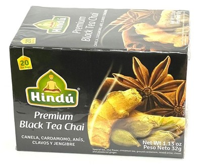 Hindu Premium Black Tea Chai with Canela, Cardamomo, Anis, Clavos & Ginger