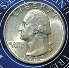 1943 S  Washington Quarter --BU {{{D380