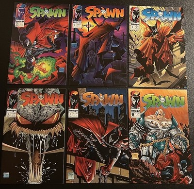 Image Spawn Comics 1992 Issues 1,2,3,4,5,6 Mint Condition  