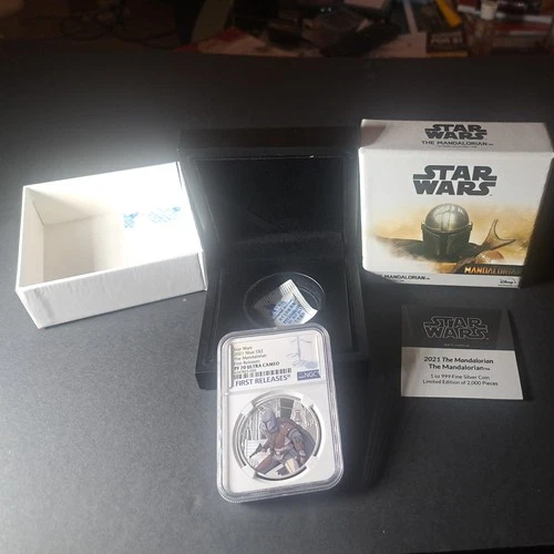 2021 Star Wars The Mandalorian Niue S$2 NGC PF70 UC First Release W Box & COA