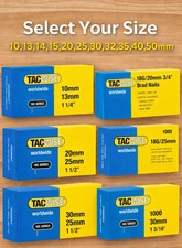 Tacwise 18G Galvanised Brad Nails 15,25,30,40,50mm For Air Nail Gun Woodworking