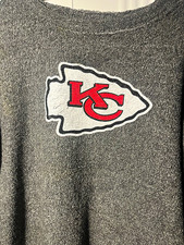NFL Team Apparel Kansas City Chiefs NFL Gray Crewneck Sweatshirt Size M