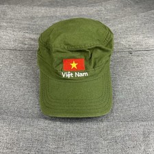 Vietnam Military Style Cap Green Army Tactical Vintage Look Hat Embroidered