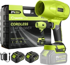 Portable Cordless Handheld Dust Cleaner and Leaf Blower, 2 Batteries Included