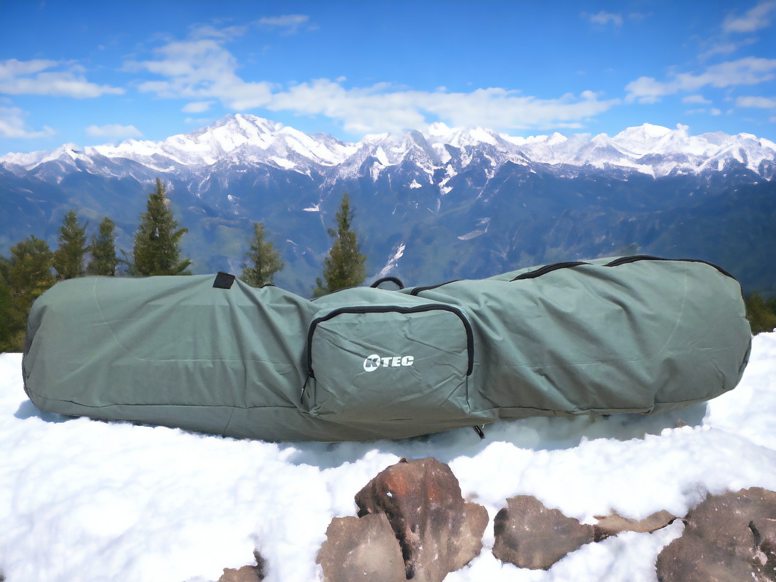 KTEC Bolsa de Snowboard Gris Mochila Bolsa de Bolsa Tabla de Nieve Estuche de Transporte Equipaje de Viaje