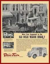 1941 DIVCO Twin Milk Truck Sales Brochure Advertisement Photograph Print 8.5x11"