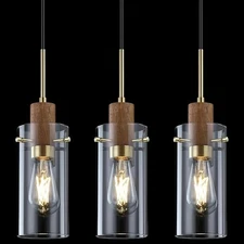 3 Pack 1 Light Modern Industrial Farmhouse Kitchen Island Pendant Ceiling Lamps