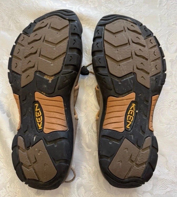 Scarpe sandali impermeabili KEEN uomo Newport H2 marrone chiaro escursionismo outdoor BELLE! taglia 11 5