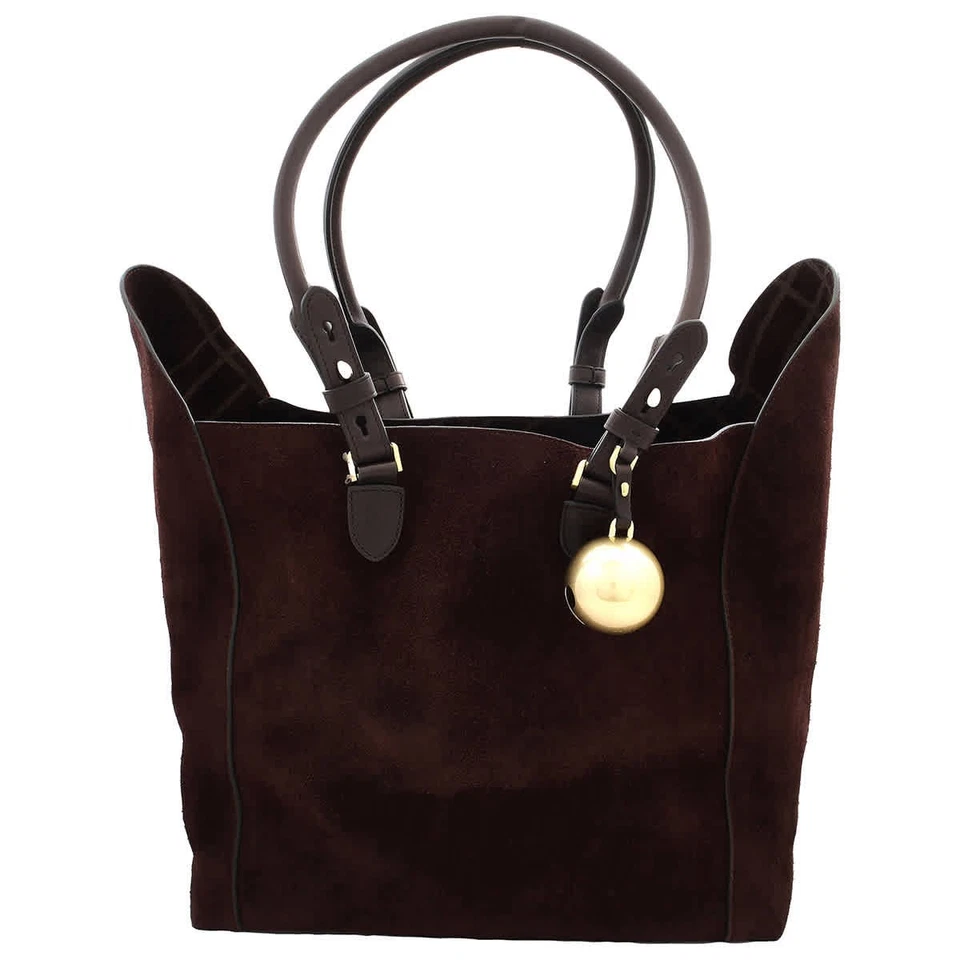 Burberry Medium Calf Suede Shield Tote Bag 8075550