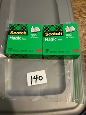 Scotch Magic Tape Refill 2 Rolls, 3/4" x 1500" per Roll Original Matte Finish