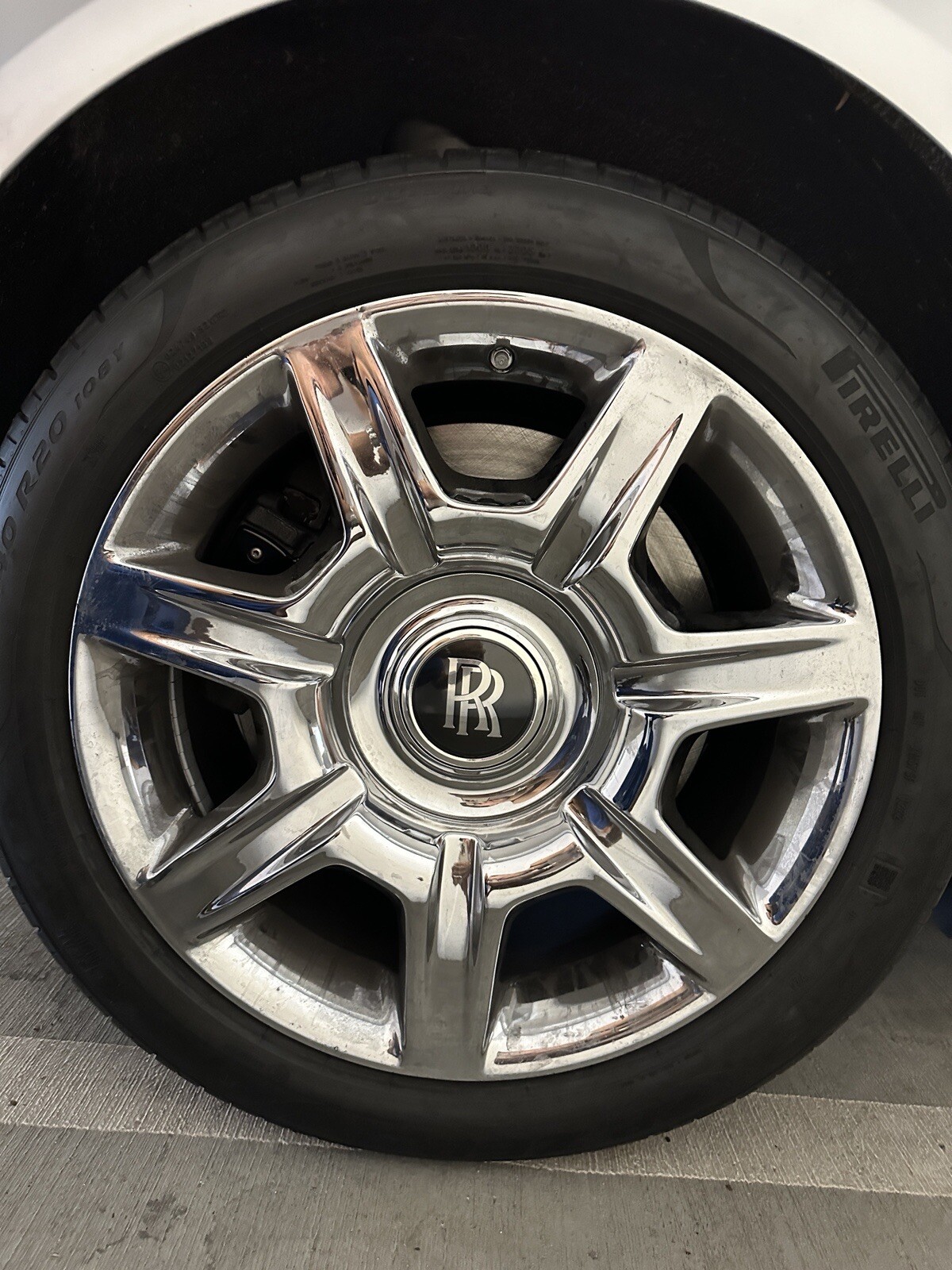 20" GOOD USED CHROMED ROLLS ROYCE GHOST OEM ORIGINAL FACTORY WHEELS RIMS & TIRES
