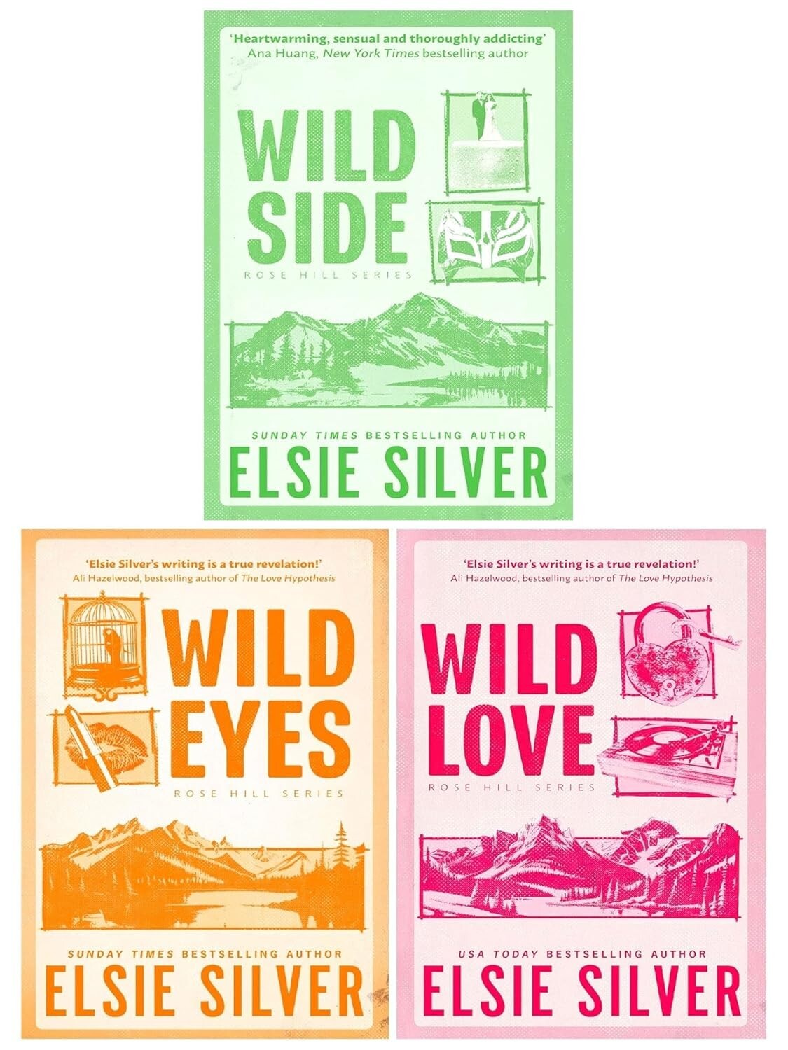 Rose Hill Series By Elsie Silver 3 Books Collection Set (Wild Love, Wild Eyes )