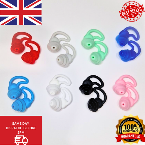 Noise Cancelling Ear Plugs Silicone Sleeping Swimming Travel Earbuds