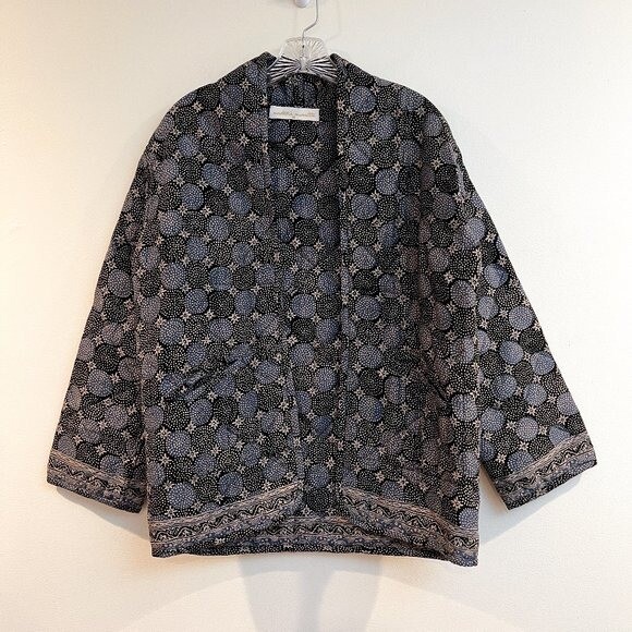 Preloved Natalie Martin Bohemian Star Dot Quilted Jacket, Medium image 3