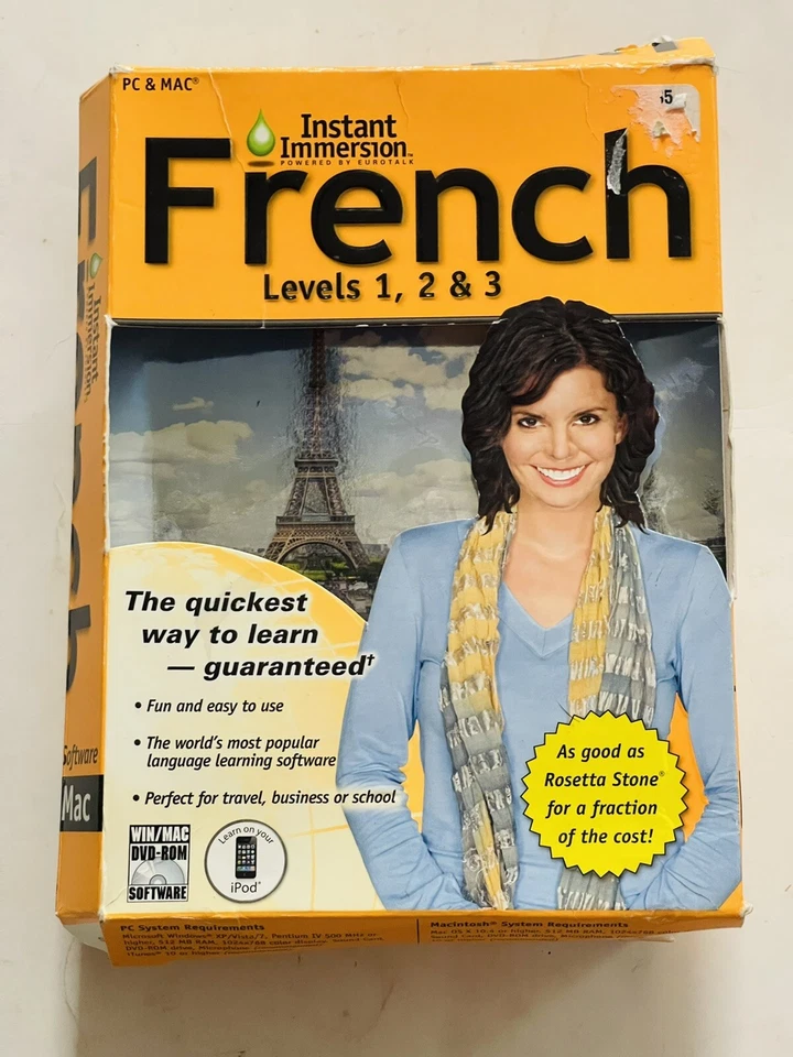 Topics Entertainment Instant Immersion French Levels 1, 2 & 3 for Pc/Mac 9 Discs - Image 2 of 4