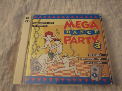 MEGA DANCE PARTY 3 -1995 SONY MUSIC-2 CD SET-RELIGHT MY FIRE-ONE NIGHT IN HEAVE