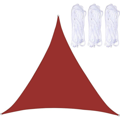 Waterproof Sun Shade Sail Triangle Canopy Shelter Cover Garden Pool Yard Outdoor
