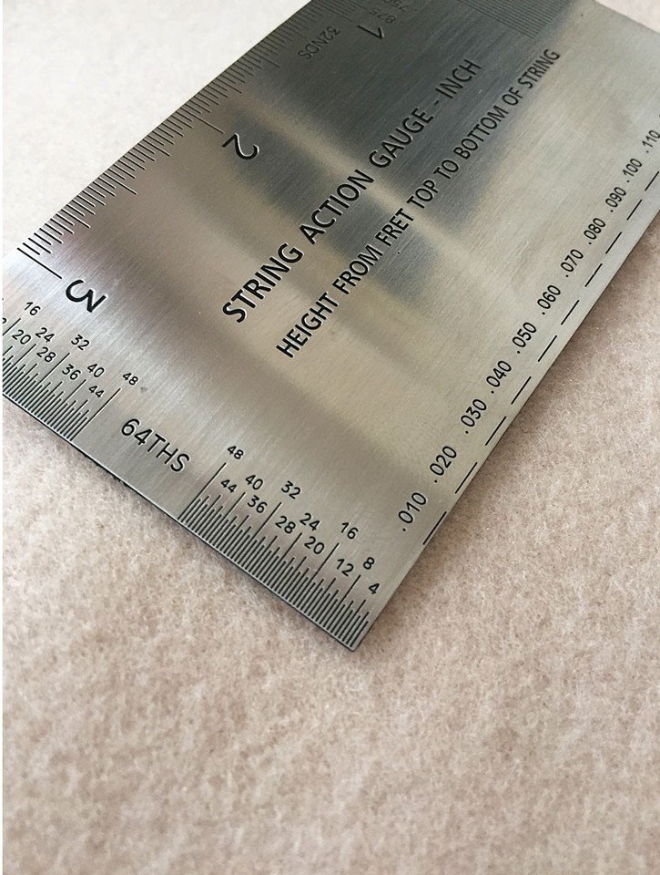 Guitar String Ruler, Stainless Steel String Action Ruler Gauge Tool | eBay
