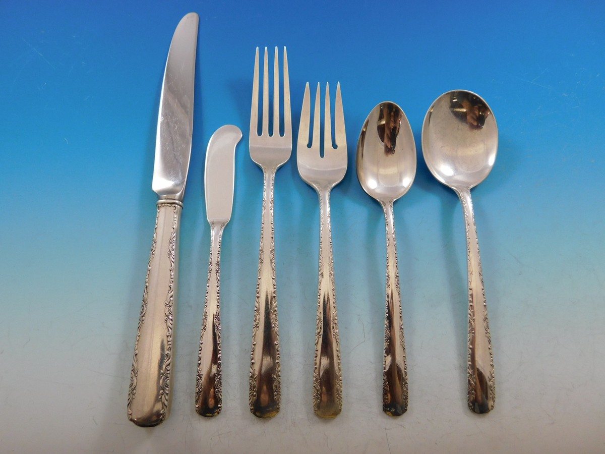 Camellia by Gorham Sterling Silver Flatware Set for 8 Service 48