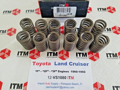 Toyota Land Cruiser  60-92 Valve Spring Set of (12) ''F'' & '' 2F'' ''3FE'' 3.9 & 4.2