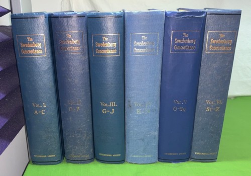 THE SWEDENBORG CONCORDANCE Emanuel Vintage Bible FULL SET OF 6 CHRISTIAN STUDIES