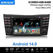 64GB Android 14 Autoradio Navi CarPlay DAB+ Mercedes BENZ CLS/E-Klasse W211 W219 64GB Android 14 Autoradio Navi CarPlay DAB+ Mercedes BENZ CLS/E-Klasse W211 W219
