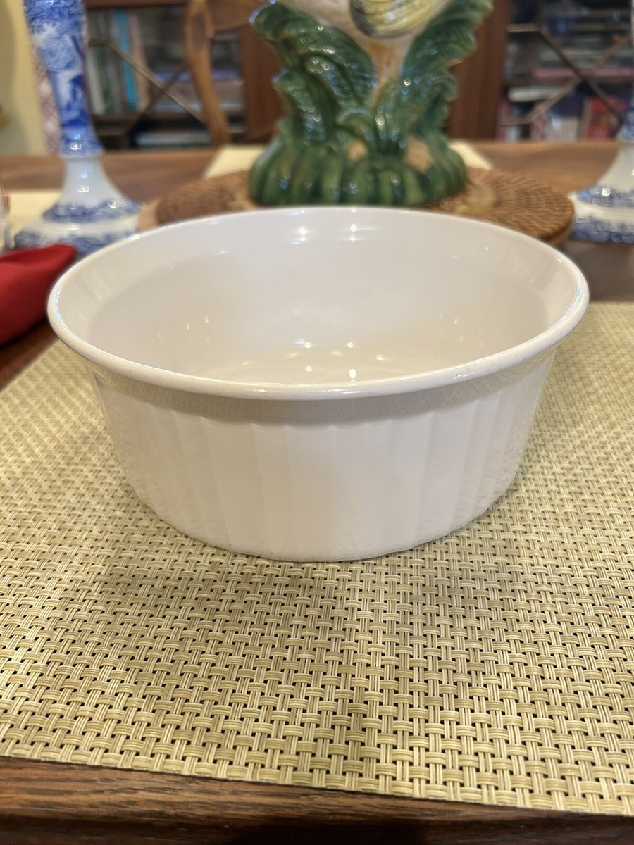 Corning Ware French White F-5-B Liter Casserole Baking Dish no