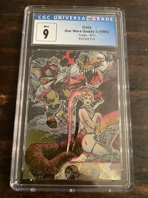 Topps Star Wars Galaxy Series 2 Etched Foil Chase Card #12 CGC 9