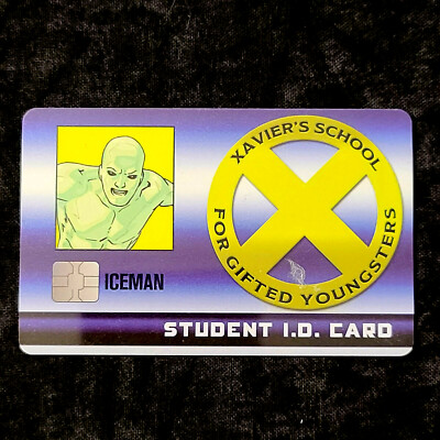 ICEMAN -  Student ID Card - MVID-019 Exclusive Marvel Heroclix