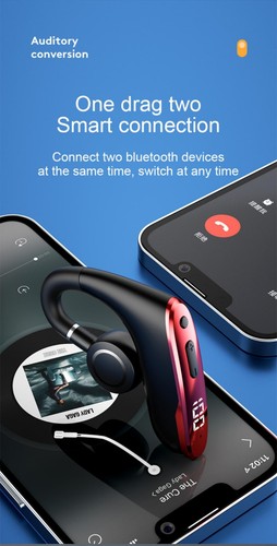 Bluetooth Earpiece Wireless Handsfree Sport Earbud Power Display Noise Reduction - Picture 10 of 16