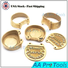 Set of 2 Dental Bronze Denture Flask Upper & Lower Tooth Boiled Box Lab Supply