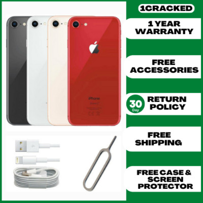 Apple iPhone 8 64GB 4G LTE iOS Smartphone Sim Frei Makelloser Zustand A+ Klasse