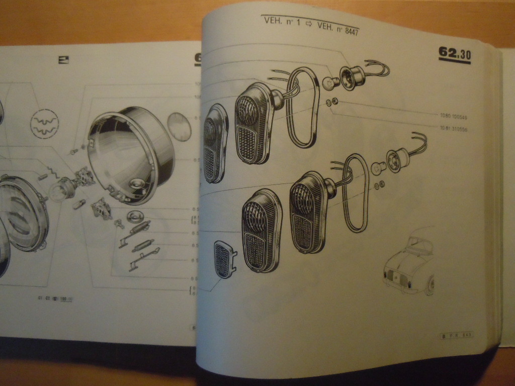 RENAULT Dauphine Gordini 1960 Ersatzteile Katalog Ersatzteil Liste eBay