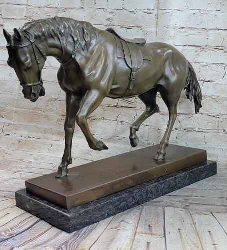 Vintage Cast Metal/Bronze Donkey/Burro Figurine~Great Detail~Home Decor Sale